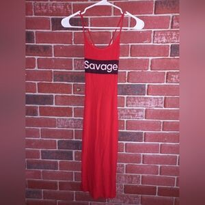 Pink berry maxi dress